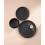 JoyJolt Mesa 6pc Stoneware Soup Bowl set - Matte Black 3