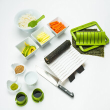 Fankiway Ice Cube Tray, Rice Dumpling Sushi Maker DIY Sushi Cooking Utensils Kitchenware Sushi Set