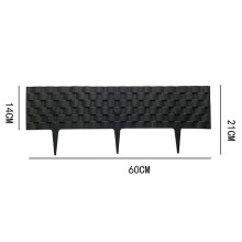 Lawn Edging Plastic Flexible Stone Look Flower Bed Edging Fence Decorative