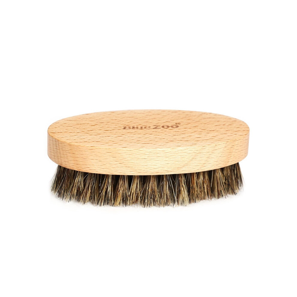 Beard Brush for Men with Natural Boar Bristles & Beech Wood Handle - Beard Care Styling Tool