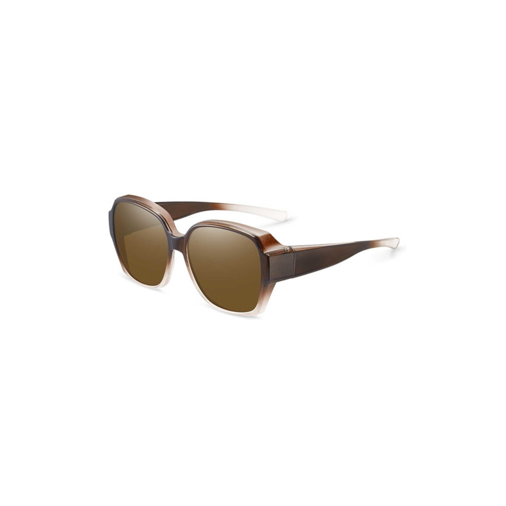 Polarized Sunglasses Over Glasses Brown 9450273681061