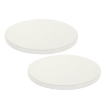 Ceramic Coaster 2 Pcs Sublimation Car Coasters Blanks DIY Cup Mats Ceramics Anti Slip White Wooden