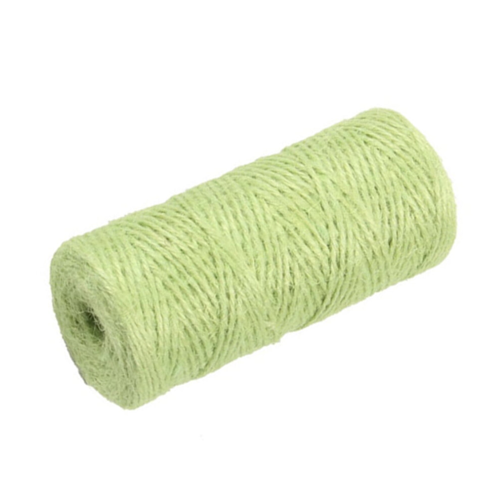 100M Hemp Rope Arts And Crafts Hemp Rope For Gifts Diy Crafts Festive Decoration Bundling And Gardening (Light Green) 9450273680057