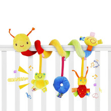 Pixnor Pram Hanging With Spiral Toy Car Seat Toy Ringing Bell for Baby