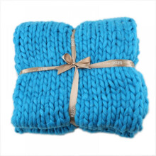Prettyui Acrylic Knitted Blanket Thick Multicolor Rough Blanket Hand Woven Sofa Bed Blanket Autumn/Winter Blanket