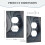 Colts Switching Lights Single Leather Roman Frame Switch Panel Wall Panel Single Double/Pull Light Switch 5