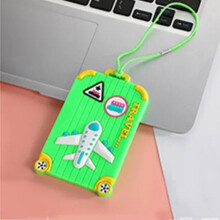 DEKAXID New PVC Luggage Tags Travel Accessories Silicone Suitcase Tags Fashion Style Silicon Portable Travel Label ID Address Holder
