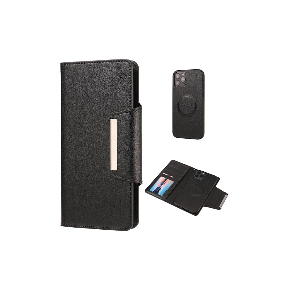 Compatible With Iphone 12 / 12 Pro - 2In1 Magnet Case - Black 9450273682686