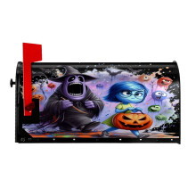Inside Out Magnetic Mailbox Cover Garden Yard Home Decor For Outside, Decorative Outdoor Post Letter Box Wrap Decor Mail Wraps, 21x18 In