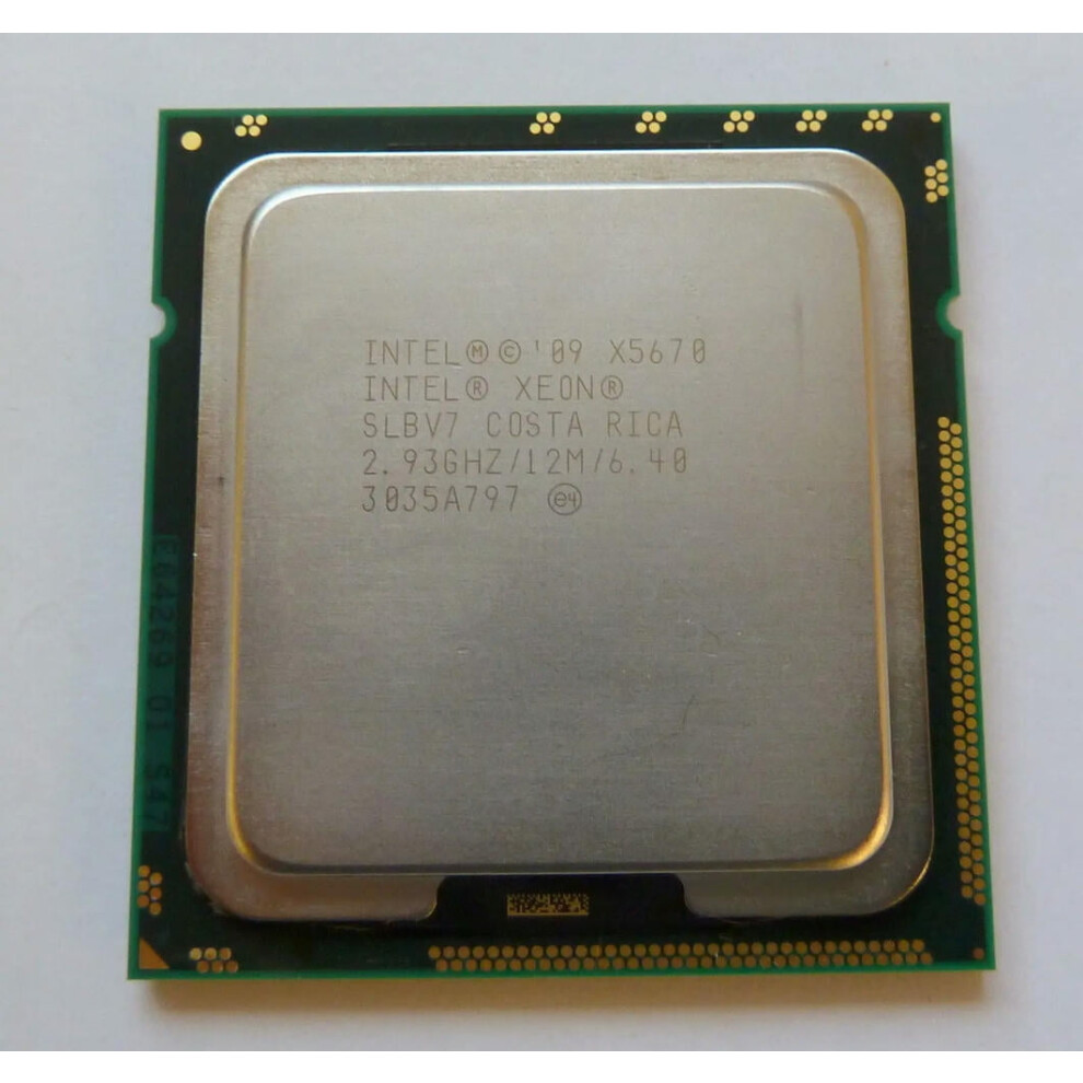 For X5670 6X 2.93 Ghz 12Mb L3 Cache Lga 1366 95W Slbv 7 9555307237877