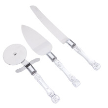 Stainless Steel Pizza Cutter Set Humanized Handle Quick Cutting Portable Shovel 1 Pack