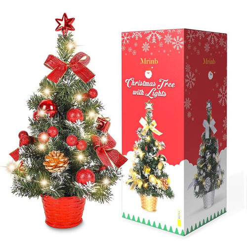 Pre-Lit Artificial Mini Christmas Tree 1