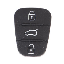Silicone 3 Button Key Shell Replacement Key for Hyundai Kia Car Keys Partd [DB] A