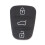 Silicone 3 Button Key Shell Replacement Key for Hyundai Kia Car Keys Partd [DB] A 1