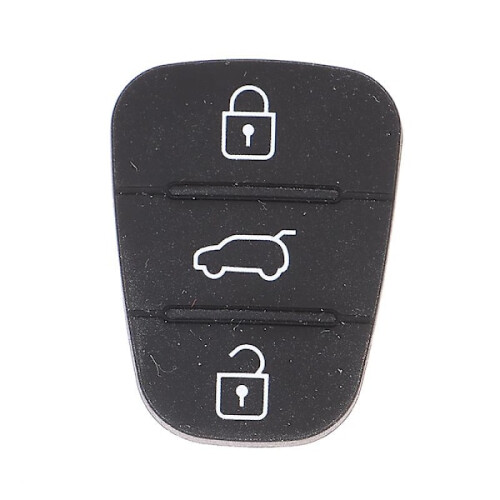 Silicone 3 Button Key Shell Replacement Key for Hyundai Kia Car Keys Partd [DB] A