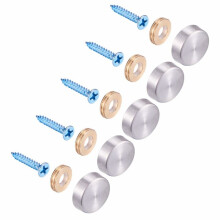 20 sets of mirror screws, 25mm stainless steel mirror nails with dec