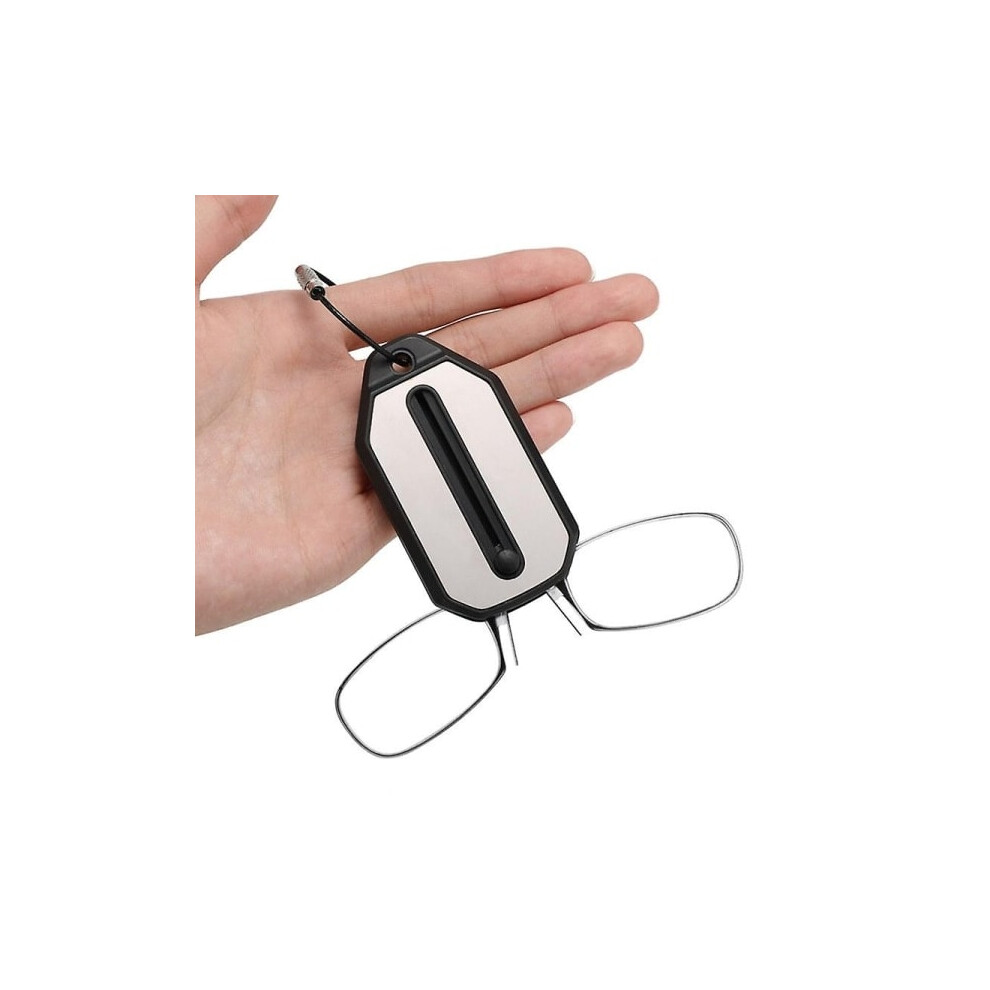 Comfortable Keychain Mini Nose Clip Reading Glasses + Case Thinoptics Styl Strengthen 2.0