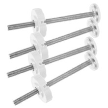 Baby Gate Hardware Wall Mount Gates Threaded Spindle Rods ABS Child Fence 4 Pcs