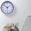 Silent wall clock without ticking sound, large number, round clock white 3