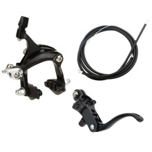 Road Bike Brake Set Clamp Type Brake C Brake Handle 22.2Mm Front/Rear Brake Kit Black Rear Brake Kit