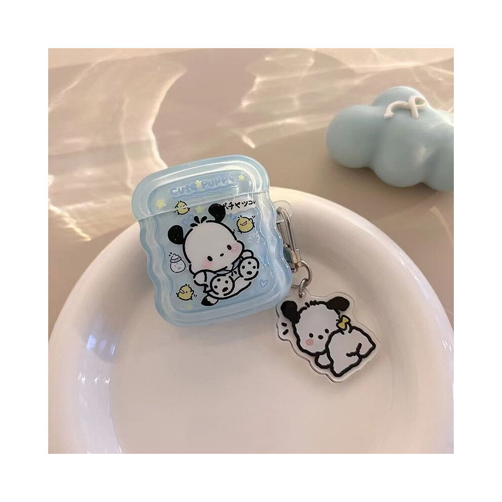 Pochacco Anime Kawaii Sanrio Pochacco Earphone Cases Cute Soft Silicone Bluetooth Headphone Cover For Compatible With Airpods 1 2 3 Pro Kids Toy 9193271522119