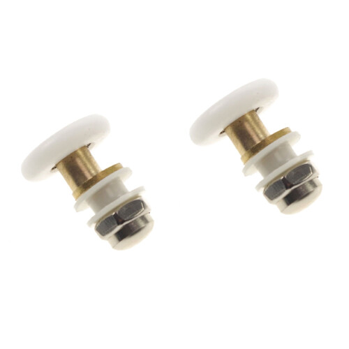 12 pcs Replacement Bathroom Shower Door Rollers Runner Wheels 23mm Wheel Diameter 2