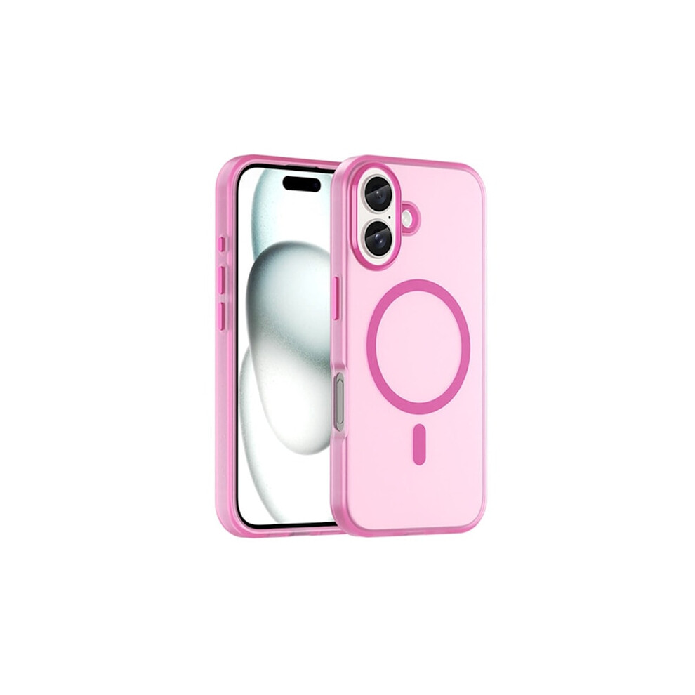 Compatible With Iphone 16 Plus Case Magsafe Skin Touch Matt Pink 9418476294440