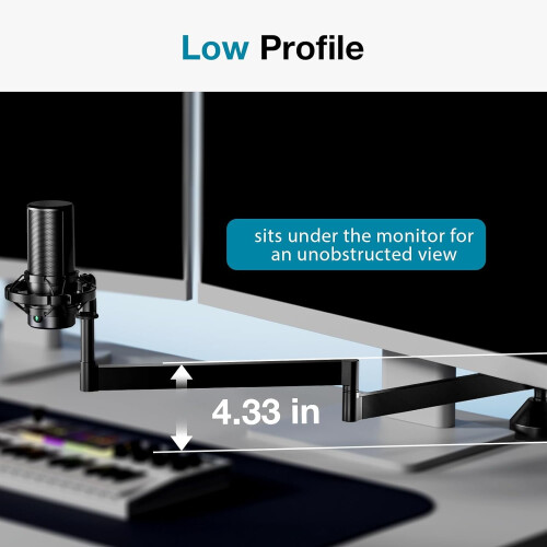Low Profile Mic Arm Boom Microphone Stand 1