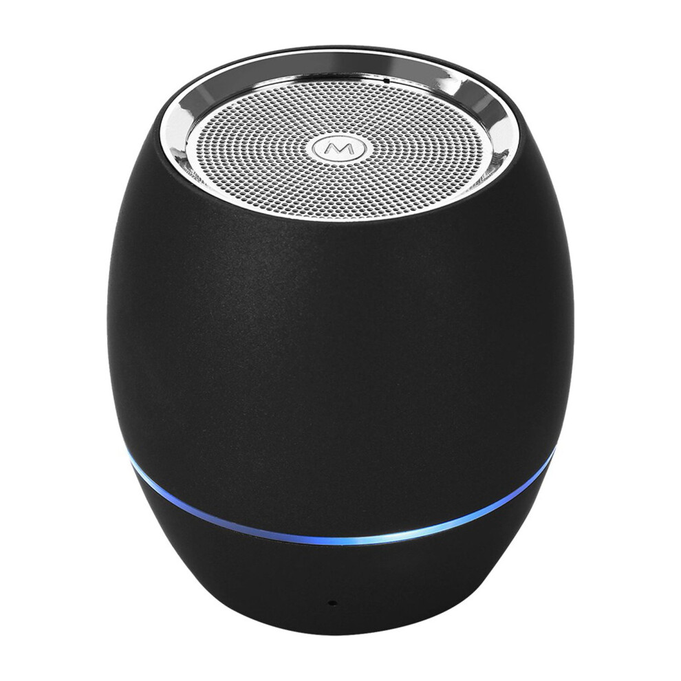 Paveos Mini Bluetooth Speaker With Subwoofer, Metal Design, Portable Wireless Speaker With Card Slot, Compatible With Ios/Android, Black 9418476293368
