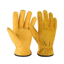 Gardening Weeding Working Gloves, Leather Garden Glove for Thorn Proof No Stab~ O9I8