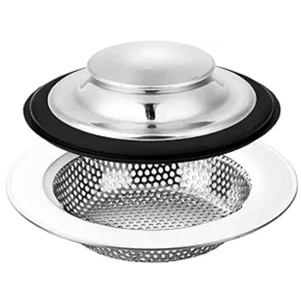 Eease 1 Set Stainless Steel Sink Strainer Kitchen Sink Drain Stopper Sink Drain Filter For Home 9418476296581