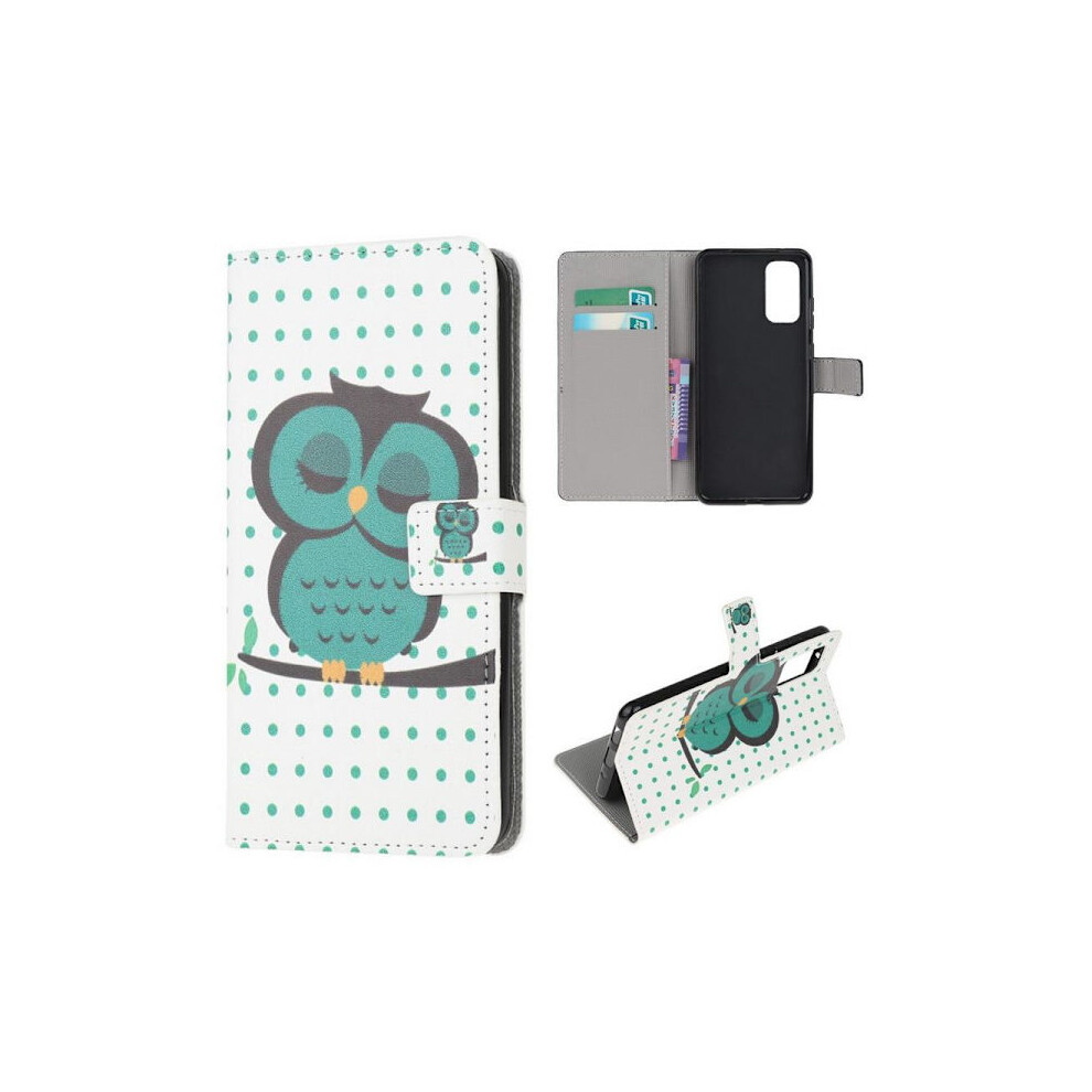 Wallet Case Compatible With Samsung Galaxy S20 Fe - Polka Dot With Owl 9418476294624