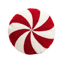 Christmas Saving! Cute Peppermint Throw Pillows, Red & White Candy Cane Decorations, Plush Pillows Compatible with Christmas Home Decor