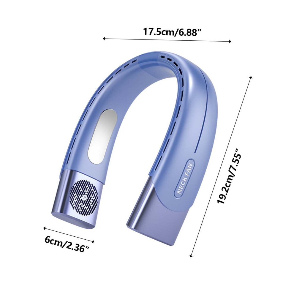 Fnyoxu Portable Neck Fan 3000Mah, 360 Adjustable Bladeless Fan With 3 Speeds, Semiconductor Cooling, Wearable Personal Fan 9170372804412