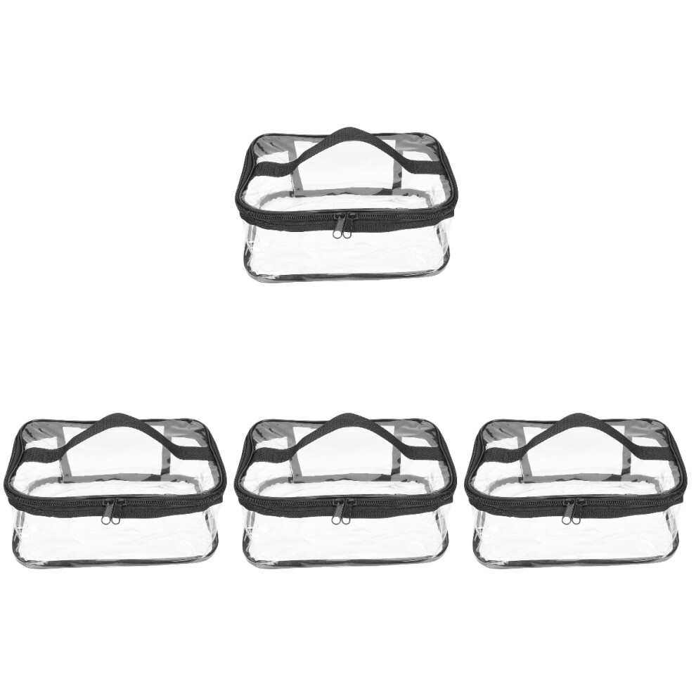 4 Pieces Wedding Day Emergency Kit Clear Cosmetic Bag for Women Makeup Junkie Bags Women Clear Makeup Bag Travel