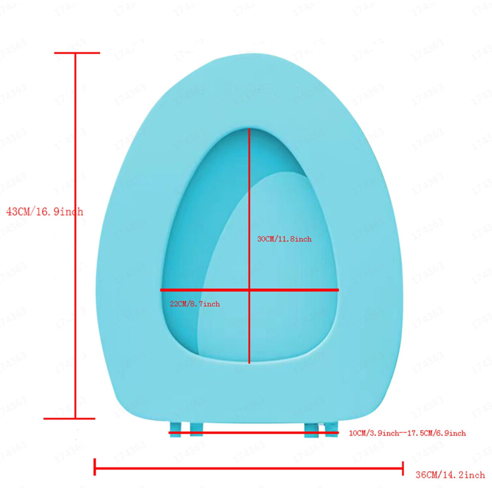 Zmeidao Clearance Soft Elongated Vinyl Toilet Seat Soft Vinyl Cover With Comfort Foam Cushioning - Fits All Standard Size Fixtures - Easy To Install 9170372804405