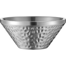 2pcs 13cm Double Layer Stainless Steel Rice Bowls Set, Durable and Easy Clean for Kitchen Use