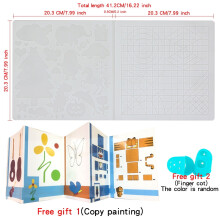 3D Printing Pen with Soft Silicone Pad, Basic Templates, 2 Finger Caps & Picture Book - Large Transparent