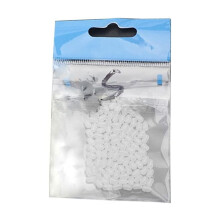100pcs Oval 2 pearl Drill Cross Beads Plastic Transparent Beads Sea Fishing Lure