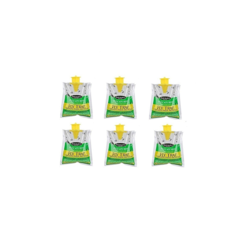 Koolmei 6-Piece Hanging Fly Trap Disposable Fly Trap Bag 9165521352975