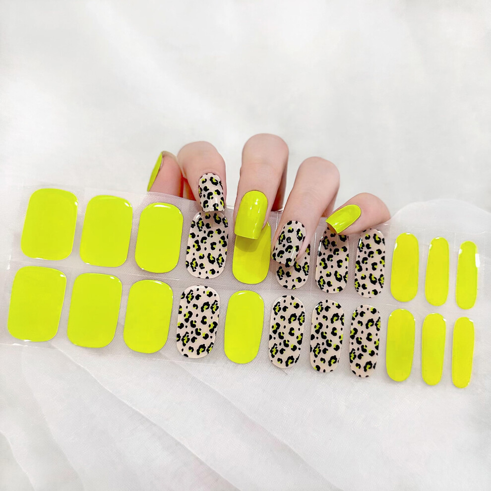 Waterproof Gel Nail Stickers No Lamp Required Long Lasting Glossy Nail Polish Strips