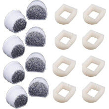 16-pack foam pre-filter and carbon filter compatible with Petsafe Drinkwell Fountain Inox 360 Avalon