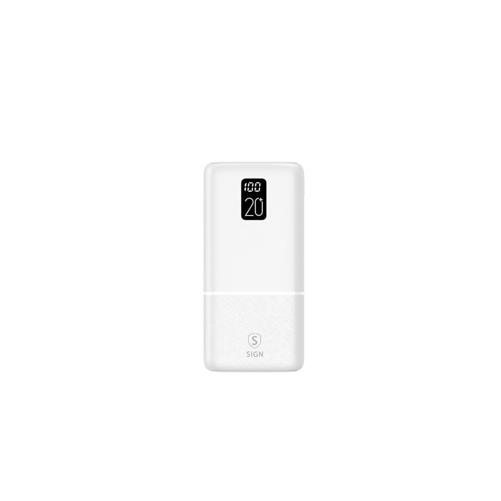 Sign Extremely Powerful Qc Powerbank 20000Mah, 2.1A - White 9165521354658