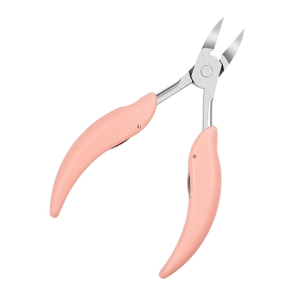 Pink Trimmer Stainless Steel Cuticle Clippers Dead Skin Trimming Scissors Household Pedicure