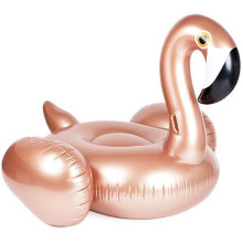 Giant Inflatable Flamingo Pool Float for Adults, Durable PVC Tropical Raft with Grab Handles