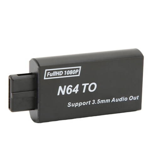 N64 to HD Multimedia Interface Converter 1080p Support PAL NTSC Video Game Adapter with 3.5mm Interface 1