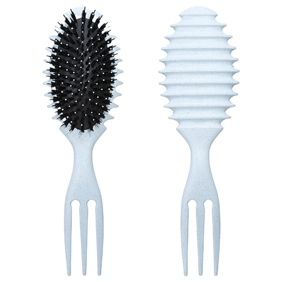 Scalp Massage Comb with Nylon Bristles, Ergonomic Grip, Gentle Detangling Hair Brush for Women
