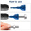 Deburring External Chamfer Tool High Speed Steel Hex Shank Remove Burr Tools for Drill Bit Fits for Bolts 4