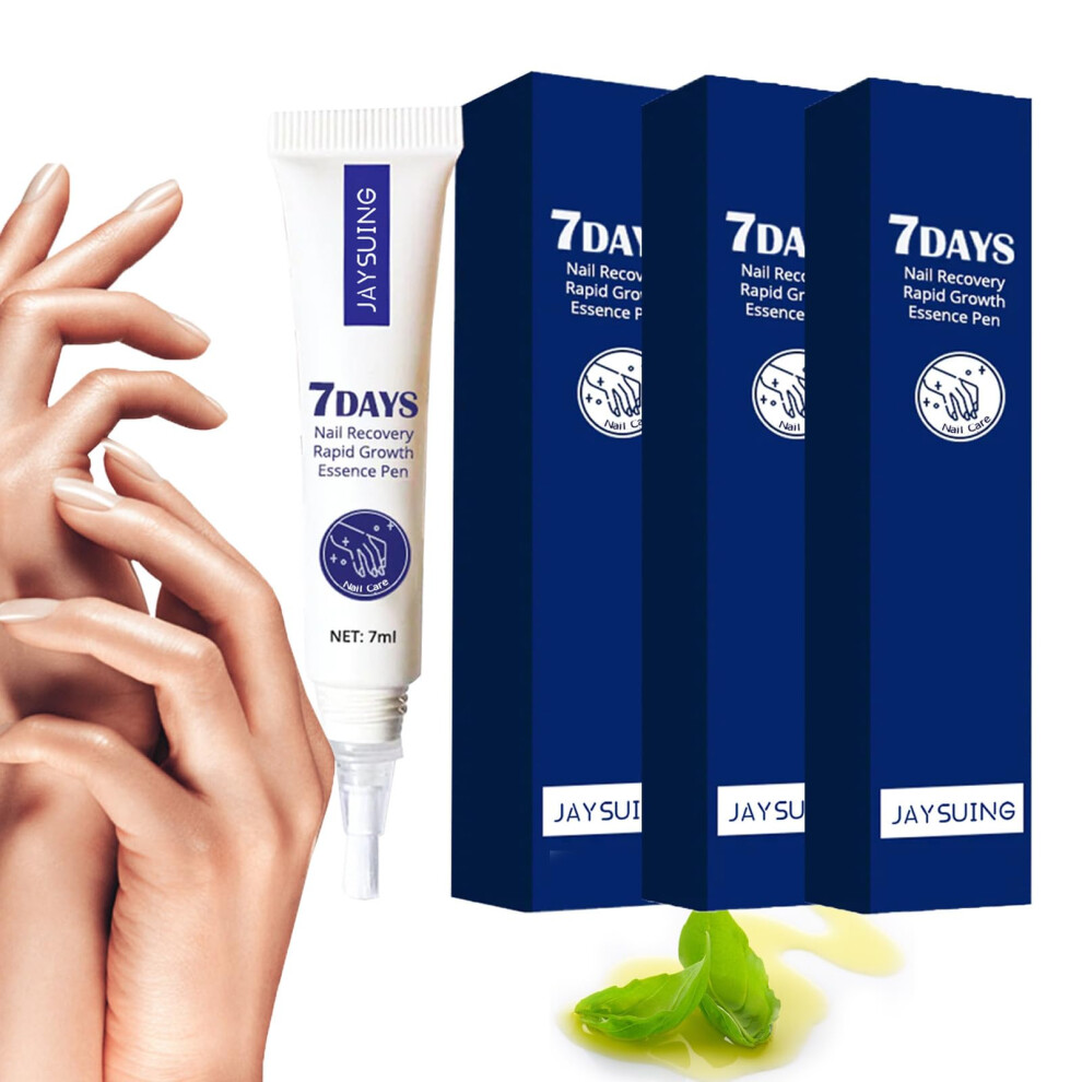 Nail Growth Serum and Strengthening Treatment Pen Set, Rapid Growth, Cuticle Hydration, 3pcs