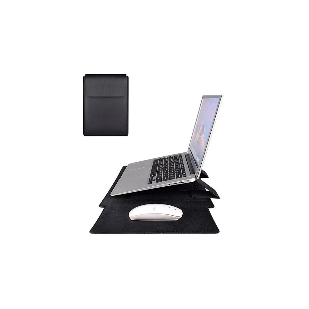 Laptop Bag Case Pu Leather Ultrabook Case Shockproof Cover 14-14.5 Inch Black 9499224099821